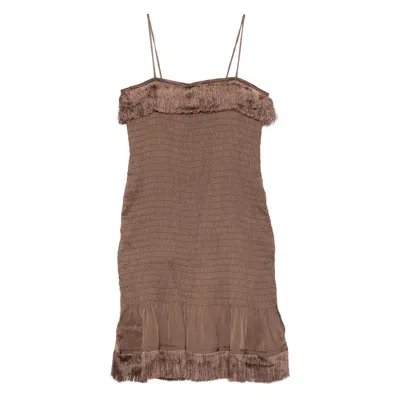 By Malene Birger Valia Mini Dress In Brown