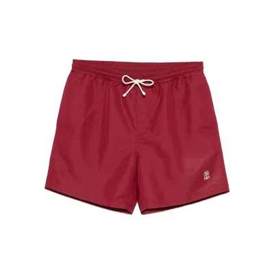 Brunello Cucinelli Comfortable Swim Shorts Featuring Pockets In Red