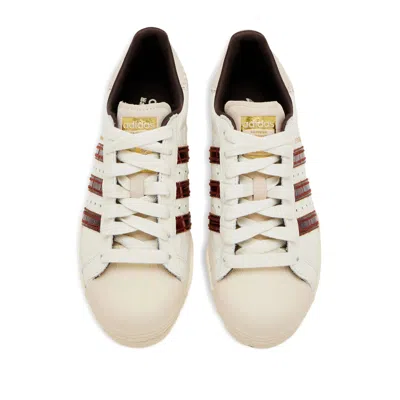Adidas Originals Adidas X Wales Bonner Adidas X Wales Bonner Superstar Croc Leather Sneakers In White
