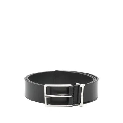 Tom Ford Logo-loop Leather Belt In Red