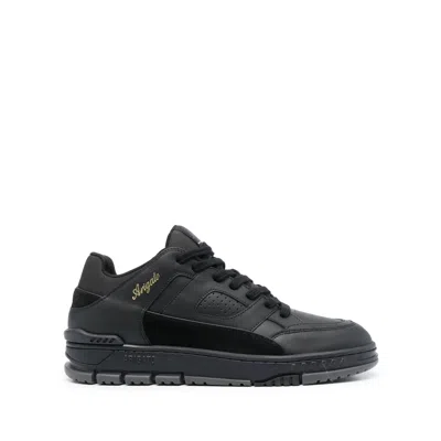 Axel Arigato Low-top Sneakers With Suede Accents And Gold Branding In Black