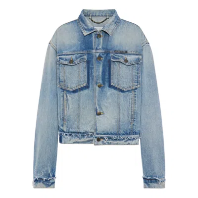 Maison Margiela Light Blue Cotton Denim Jacket