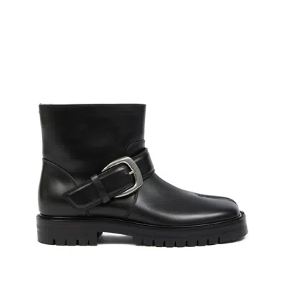 Maison Margiela Tabi Buckle-ankle Coutry Boots In Black