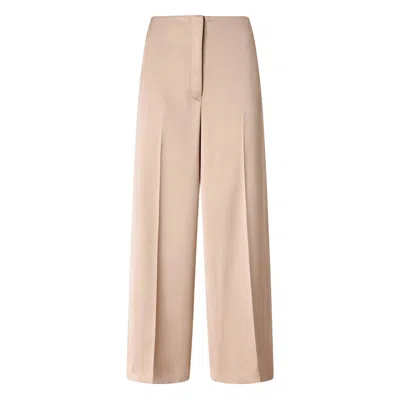 Pinko Limoncello Pink Pants With Concealed Front Closure In Tech Fabric Woman