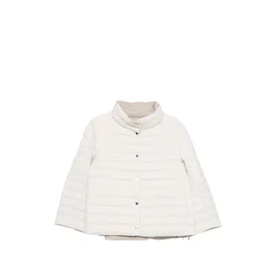 Moorer Reversible Puffer Jacket In White