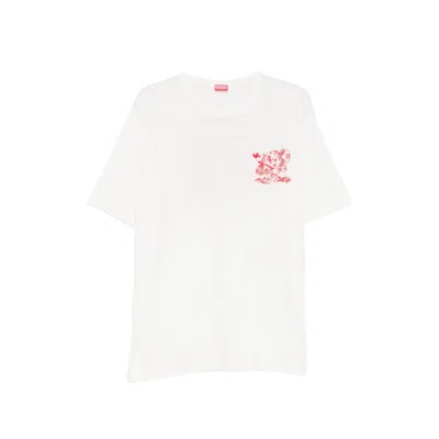 Kenzo Print T-shirt In White