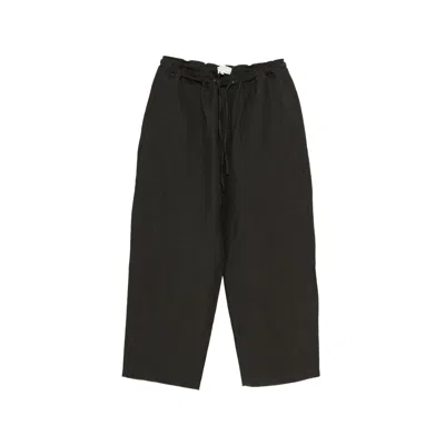 Studio Nicholson Drawstring Trousers In Black