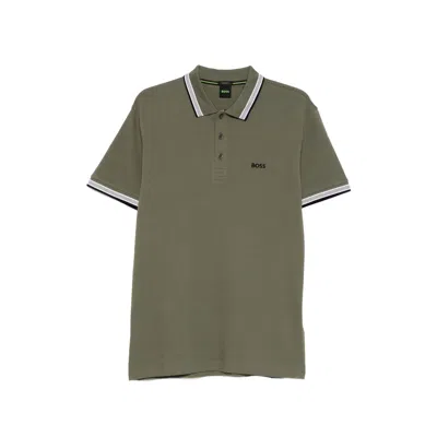 Hugo Boss Short-sleeve Polo Shirt In Green