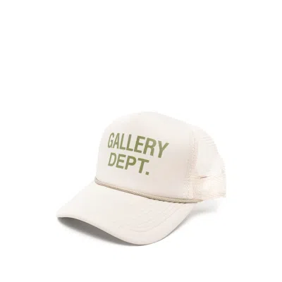 Gallery Dept. Gallery Dept Curved Peak Logo Print Mesh Panel Hat In White