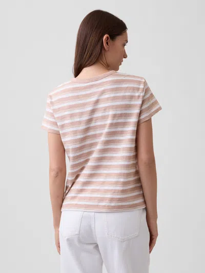 Gap Factory Foreversoft Relaxed Crewneck T-shirt In Brown