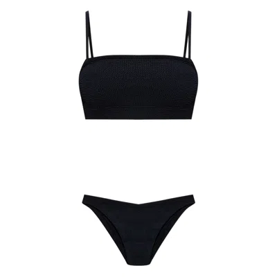 Hunza G The Original Crinkle Bikini In Black