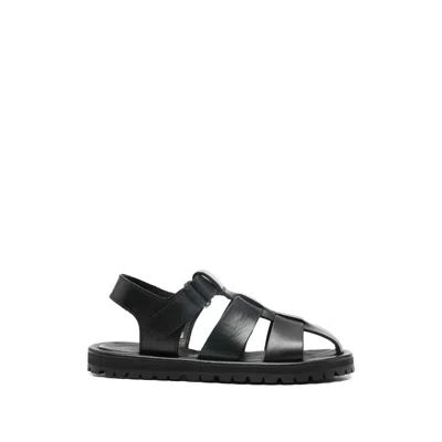 Studio Nicholson Sandom Leather Sandals In Black