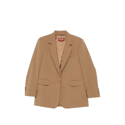 Max Mara Jackets Neutral In Brown