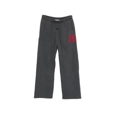 Essentials Drawstring Track Pants In Gray