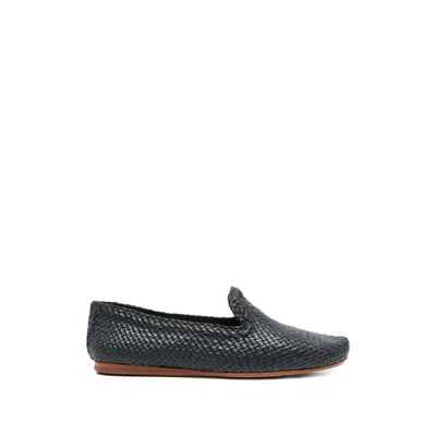 Dragon Diffusion Woven Loafers In Blue
