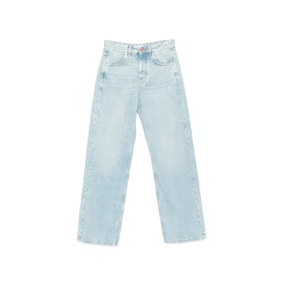 Bite Studios Button-up Straight Jeans In Blue