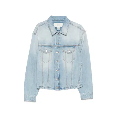 Erl Flap-pocket Denim Jacket In Blue