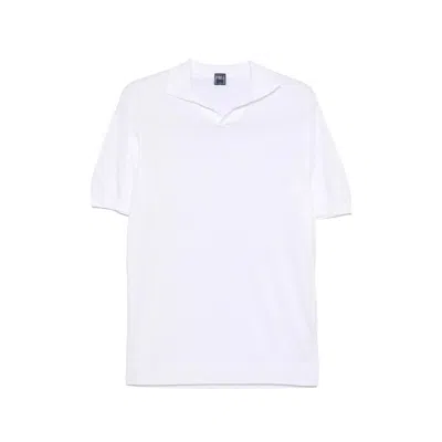 Fedeli Polo-collar T-shirt In White
