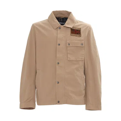 Barbour Workers Patch-pocket Cotton Jacket In Neutral