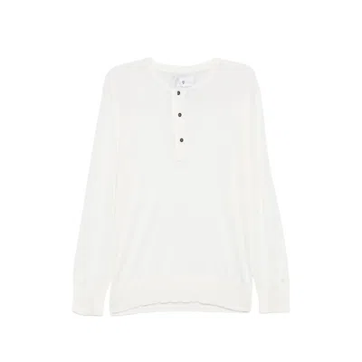 Seven Gauge Buttoned Long-sleeve Cardigan In White
