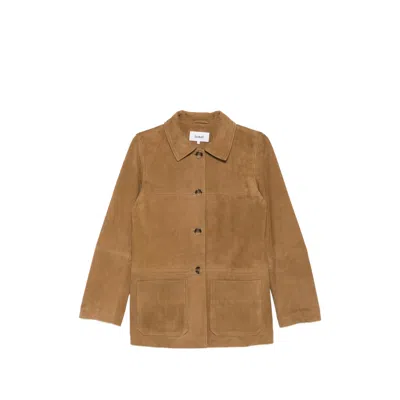 Ba&sh Button Pocket Jacket In Brown