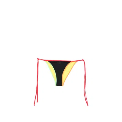 Diesel Colour-block String Bikini Bottom In Multi