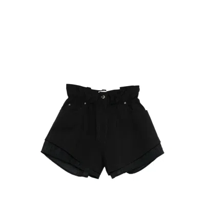 System Belt-loop Pocket Shorts In Black