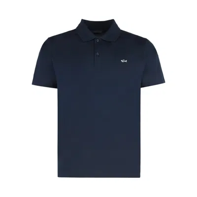 Paul & Shark Short Sleeve Polo Featuring Side Slits In Yellow