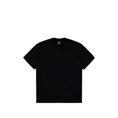 44 Label Group Classic Logo-embroidered Cotton T-shirt In Black