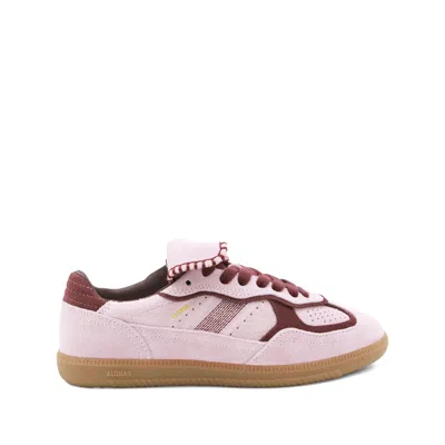 Alohas Tb.490 Club Suede Pink Leather Sneakers Altezza Tacco 2 Cm In Multi