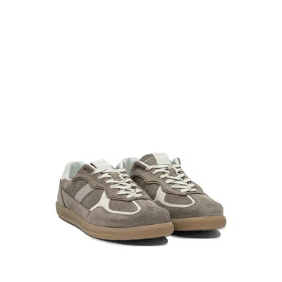 Alohas Tb.490 Rife Taupe Leather Sneakers Shoes In Brown