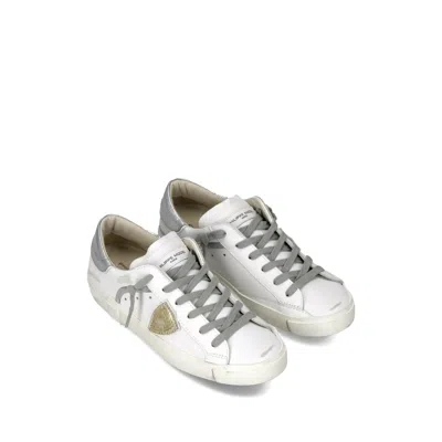 Philippe Model Prsx Triangle Patch Trainers In Silver