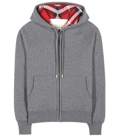 Shop Burberry Cotton-blend Sweatshirt In Mid Grey Melaege