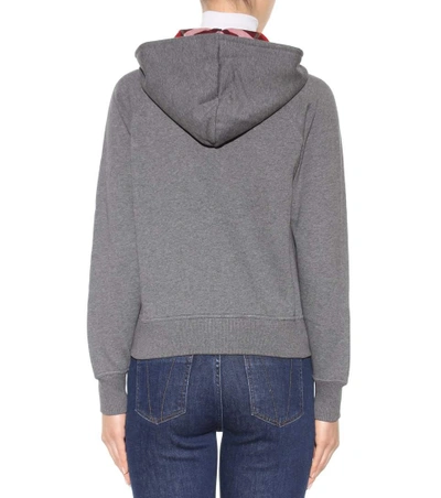 Shop Burberry Cotton-blend Sweatshirt In Mid Grey Melaege