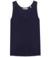 VINCE CHIFFON-TRIMMED TANK TOP,P00219408-2