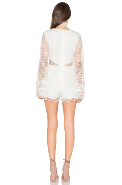 Shop Keepsake All Night Lace Playsuit In Ivory
