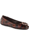 Tory Burch 'minnie' Travel Ballet Flat (women) In Tortoise