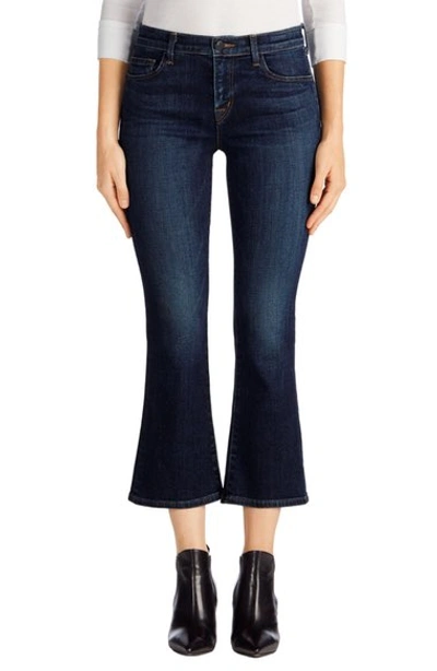 Shop J Brand Selena Crop Bootcut Jeans In Mesmeric