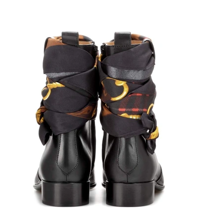 Shop Maison Margiela Leather Ankle Boots In Llack