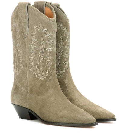 Isabel Marant Étoile 'dallin' Cowboy Boots In Taupe