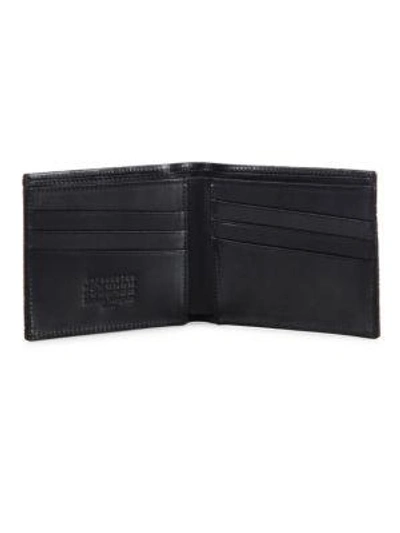 Shop Maison Margiela Glitter Calf Leather Bi-fold Wallet In Na