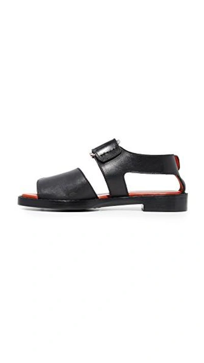 Shop 3.1 Phillip Lim / フィリップ リム Addis Flat Sandals In Черный