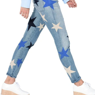 Shop Stella Mccartney Skinny Ankle Grazer Multicolor Star Jeans