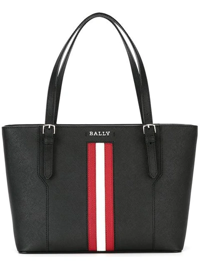 Bally Supra Saffiano Leather Tote Bag, Black