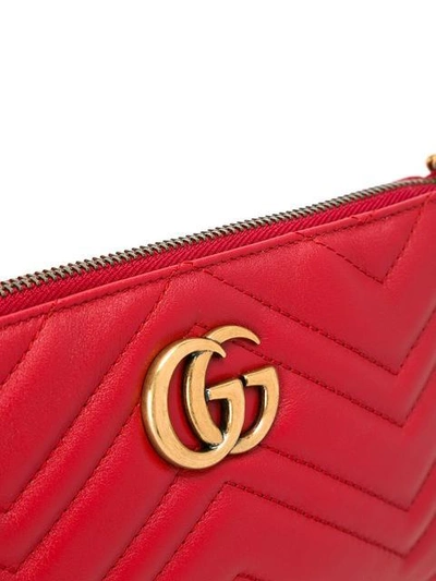 Shop Gucci Gg Marmont Wallet Crossbody Bag