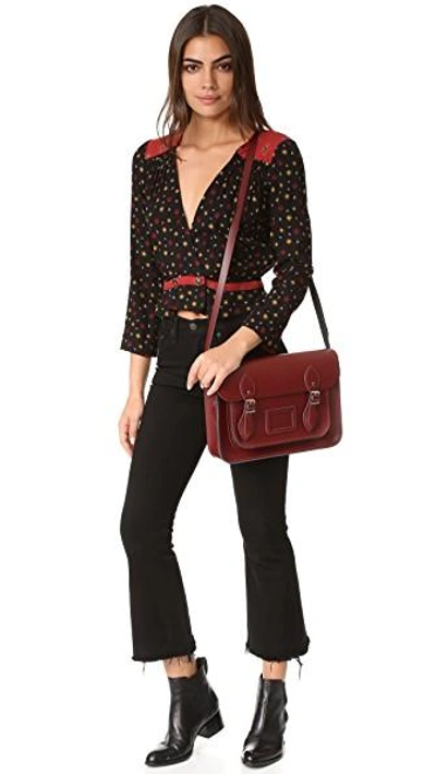 Shop Cambridge Satchel 13 Magnetic Satchel" In Oxblood