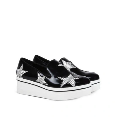 Stella Mccartney Binx Star Patent Faux-leather Platform Loafers