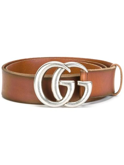 Shop Gucci Interlocking Gg Buckle Belt