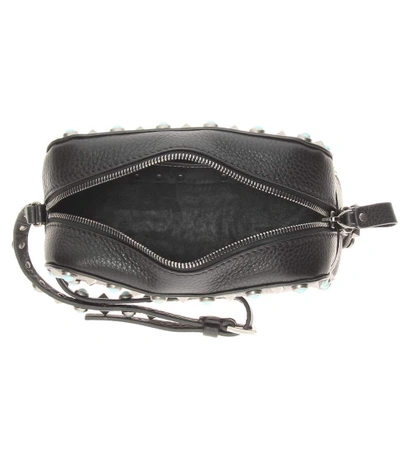 Shop Valentino Garavani Rockstud Rolling Leather Crossbody Bag