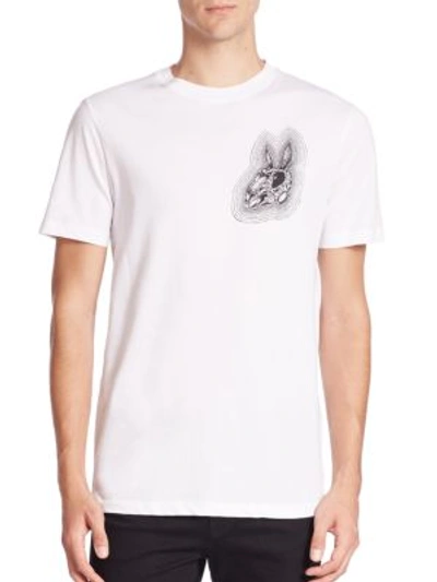 Shop Mcq By Alexander Mcqueen Solid Bunny Tee In White